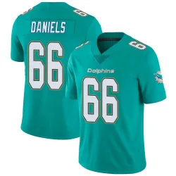 Men's Braeden Daniels Miami Dolphins No.66 Limited Team Color Vapor Untouchable Jersey - Aqua