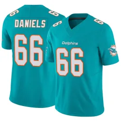 Men's Braeden Daniels Miami Dolphins No.66 Limited Vapor F.U.S.E. Jersey - Aqua