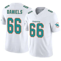 Men's Braeden Daniels Miami Dolphins No.66 Limited Vapor F.U.S.E. Jersey - White