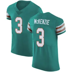 Men's Isaiah McKenzie Miami Dolphins No.3 Elite Aqua Alternate Vapor Untouchable Jersey - Green