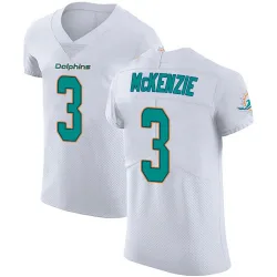 Men's Isaiah McKenzie Miami Dolphins No.3 Elite Vapor Untouchable Jersey - White