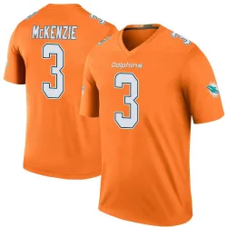 Men's Isaiah McKenzie Miami Dolphins No.3 Legend Color Rush Jersey - Orange