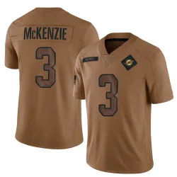 Men's Isaiah McKenzie Miami Dolphins No.3 Limited 2023 Salute To Service Jersey - Brown