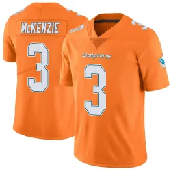 Men's Isaiah McKenzie Miami Dolphins No.3 Limited Color Rush Jersey - Orange