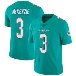 Men's Isaiah McKenzie Miami Dolphins No.3 Limited Team Color Vapor Untouchable Jersey - Aqua