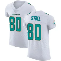 Men's Jack Stoll Miami Dolphins No.80 Elite Vapor Untouchable Jersey - White