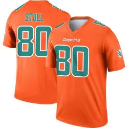 Men's Jack Stoll Miami Dolphins No.80 Legend Inverted Jersey - Orange