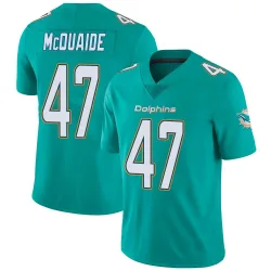 Men's Jake McQuaide Miami Dolphins No.47 Limited Team Color Vapor Untouchable Jersey - Aqua