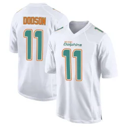 Men's Tyrel Dodson Miami Dolphins No.11 Game Fashion Jersey - White