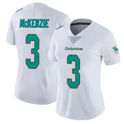 Women's Isaiah McKenzie Miami Dolphins No.3 limited Vapor Untouchable Jersey - White