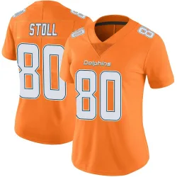 Women's Jack Stoll Miami Dolphins No.80 Limited Color Rush Jersey - Orange