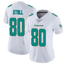 Women's Jack Stoll Miami Dolphins No.80 limited Vapor Untouchable Jersey - White