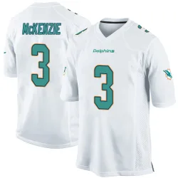 Youth Isaiah McKenzie Miami Dolphins No.3 Game Jersey - White